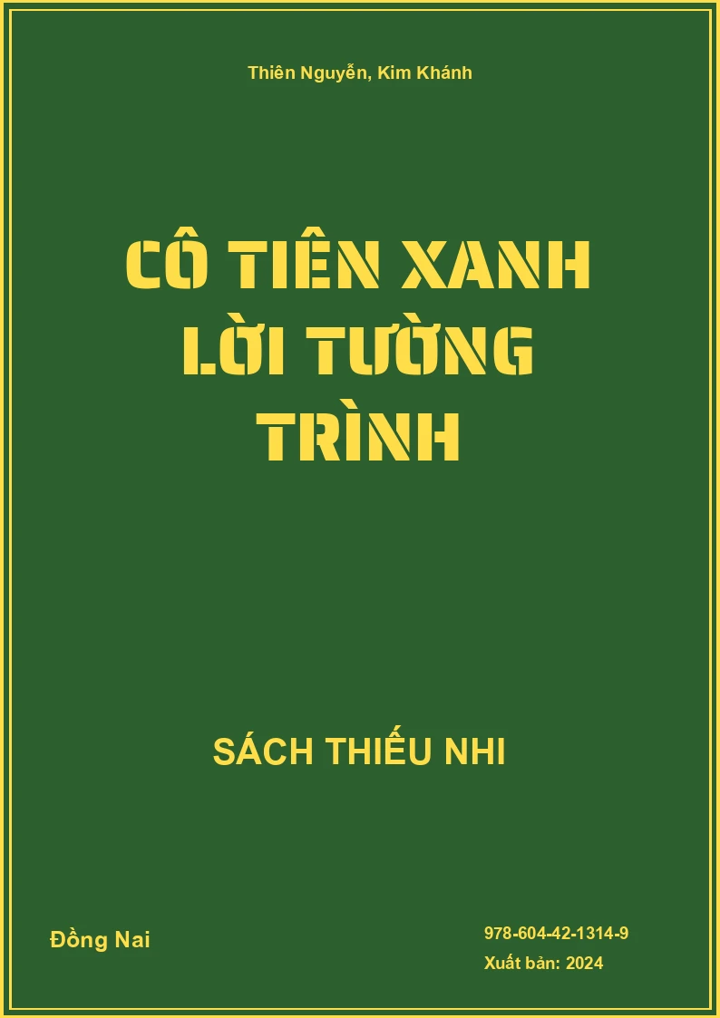 Cô Tiên Xanh lời tường trình