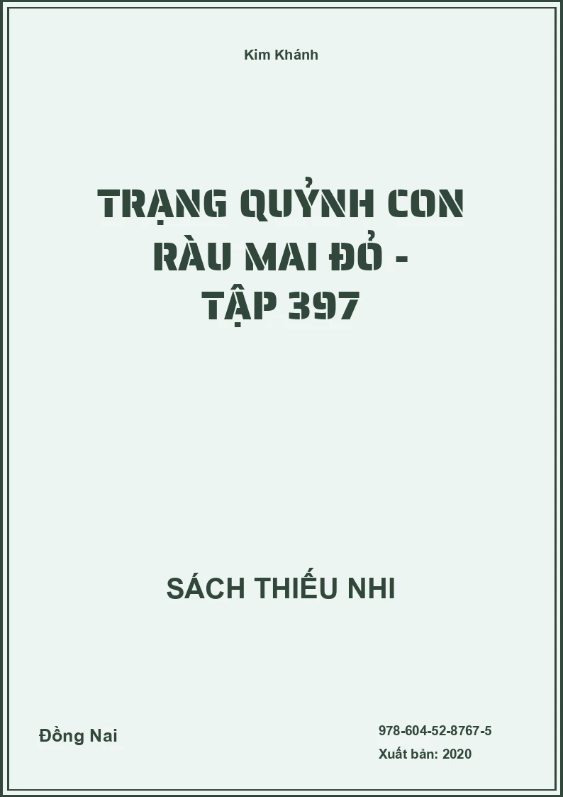 Trạng Quỷnh Con Rùa Mai Đỏ - Tập 397
