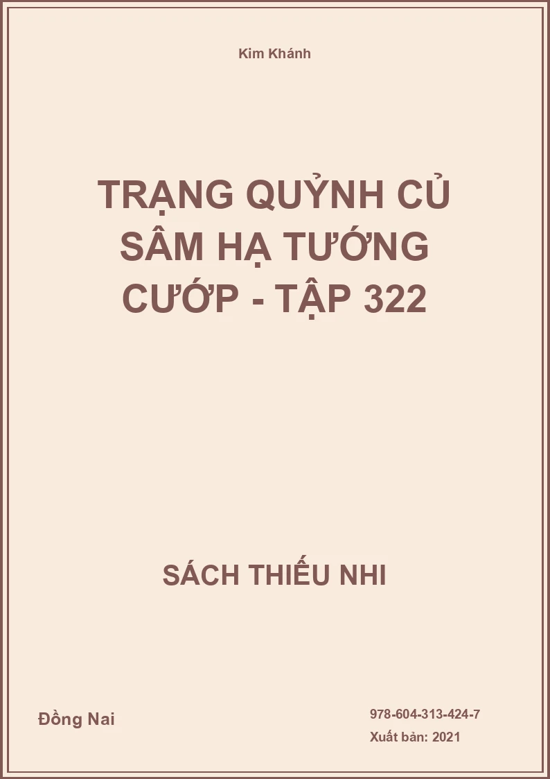 Trạng Quỷnh Củ Sâm Hạ Tướng Cướp - Tập 322