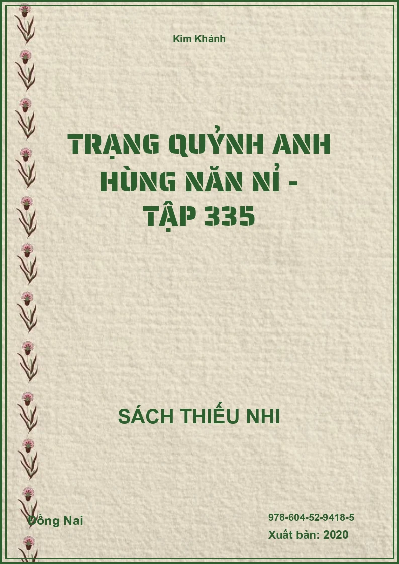 Trạng Quỷnh Anh Hùng Năn Nỉ - Tập 335