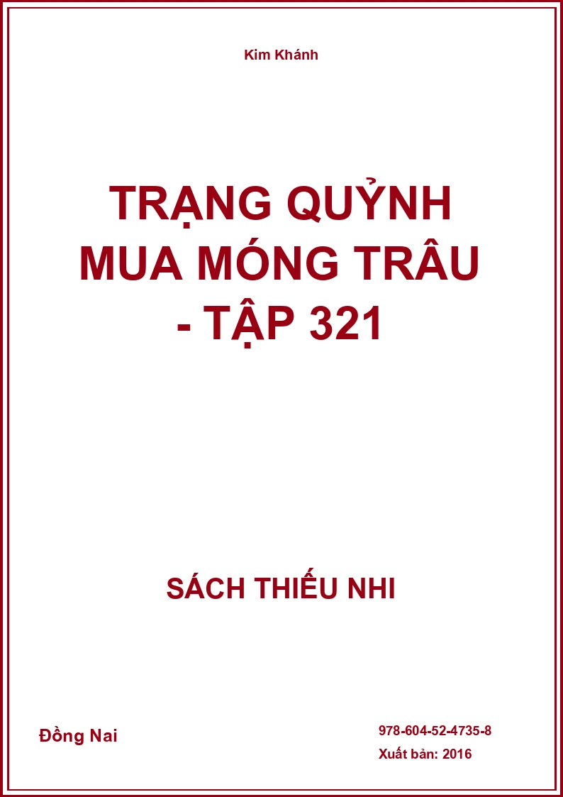 Trạng Quỷnh Mua Móng Trâu - Tập 321