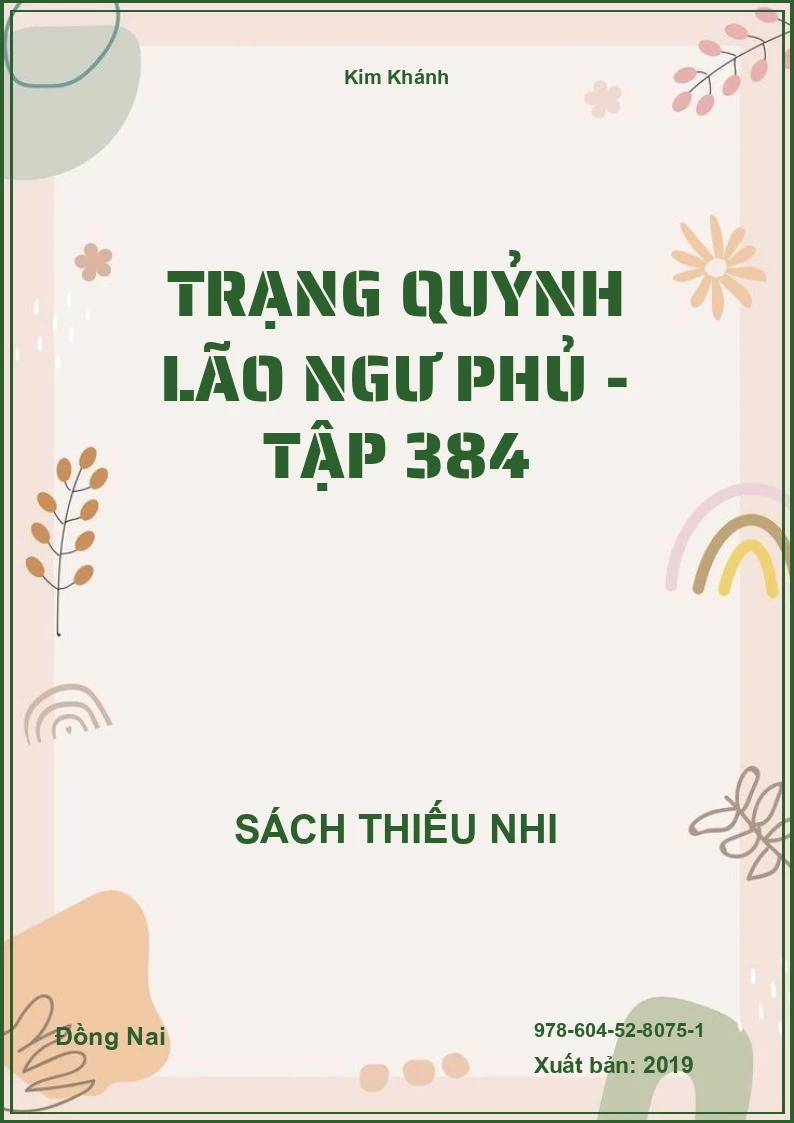 Trạng Quỷnh Lão Ngư Phủ - Tập 384