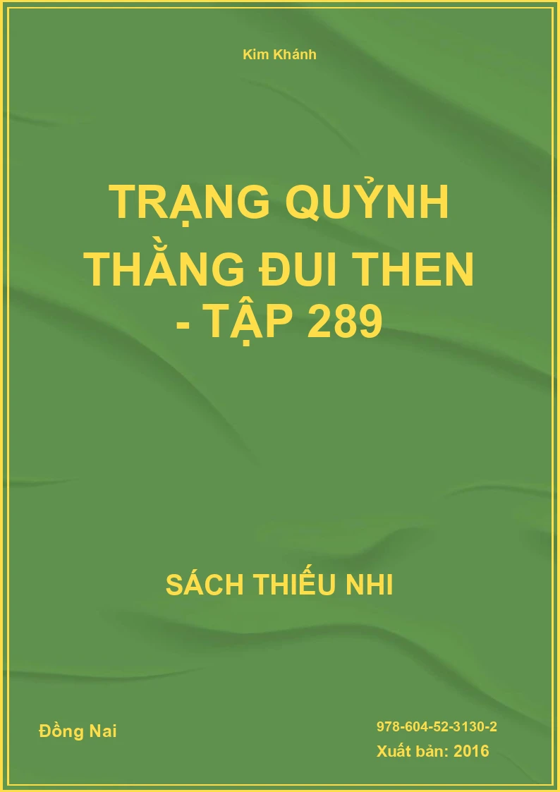 Trạng Quỷnh Thằng Đui Then - Tập 289