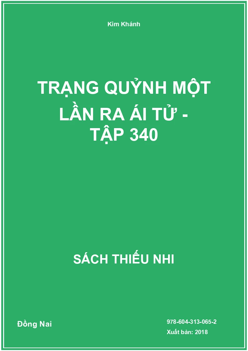 Trạng Quỷnh Một Lần Ra Ái Tử - Tập 340