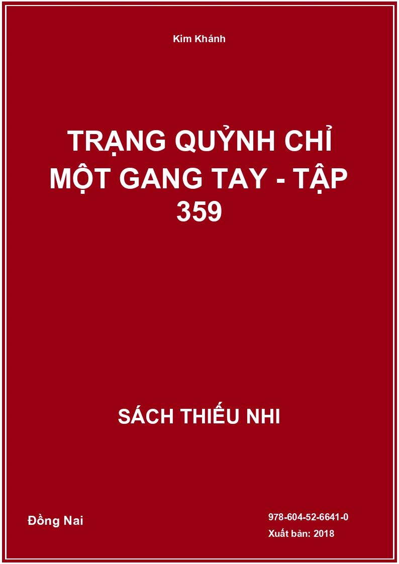 Trạng Quỷnh Chỉ Một Gang Tay - Tập 359