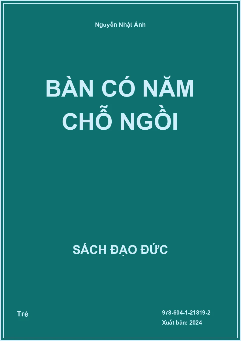Bàn có năm chỗ ngồi