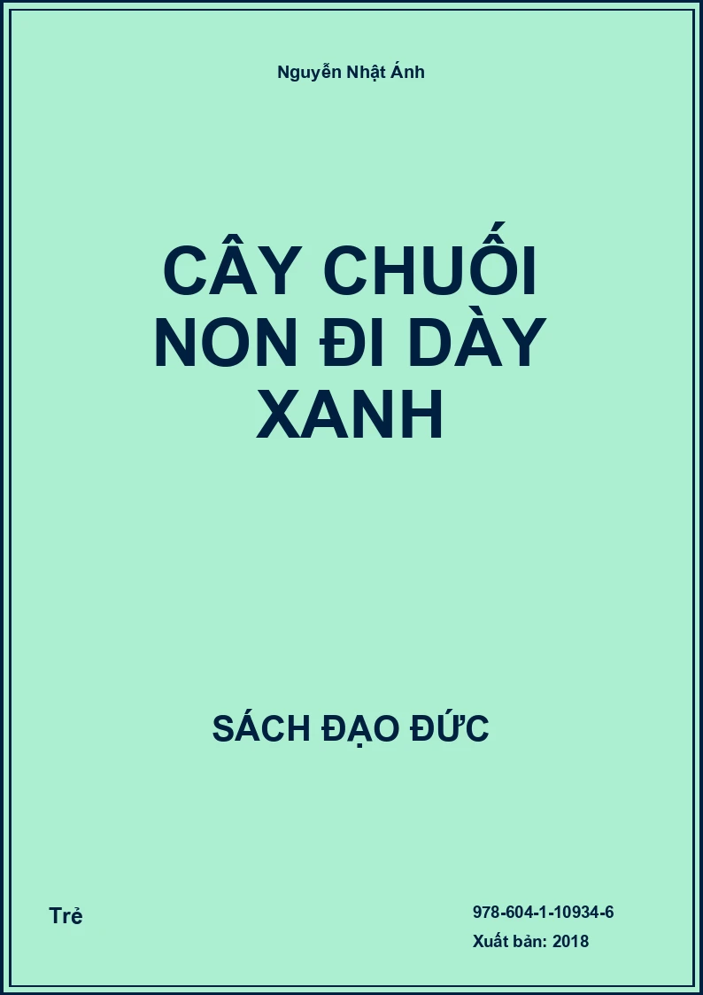 Cây chuối non đi dày xanh