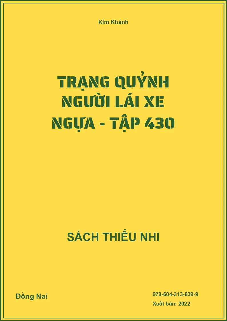 Trạng Quỷnh người lái xe ngựa - Tập 430
