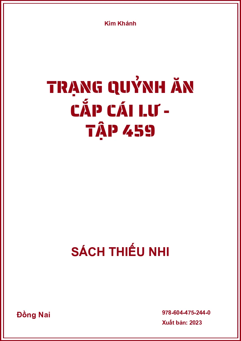 Trạng Quỷnh ăn cắp cái lư - Tập 459