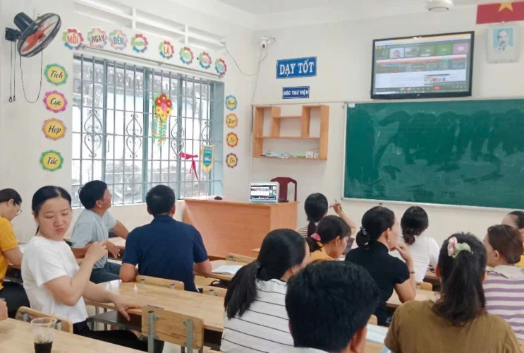 PTDTNT THCS Liên huyện Tân Phú - Định Quán: Tập huấn trực tuyến Thư Viện Số DLib K12