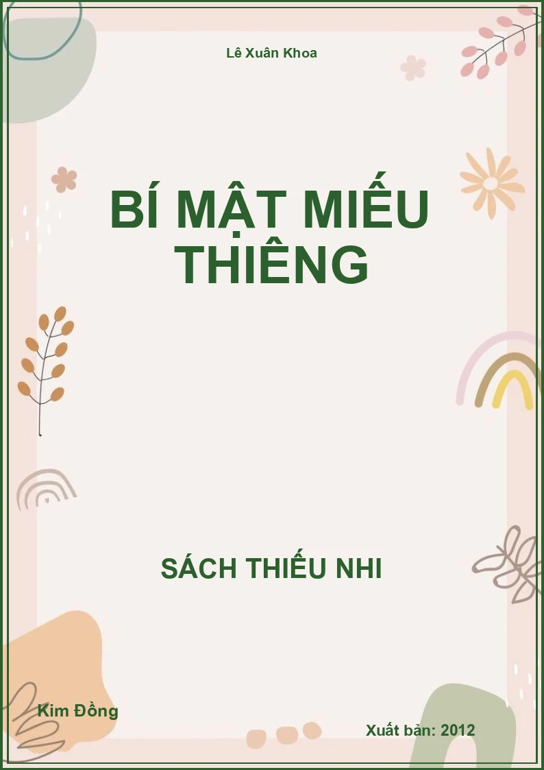 Bí mật miếu thiêng