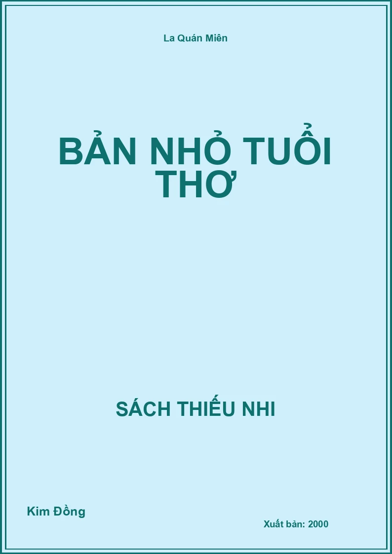 Bạn nhỏ tuổi thơ