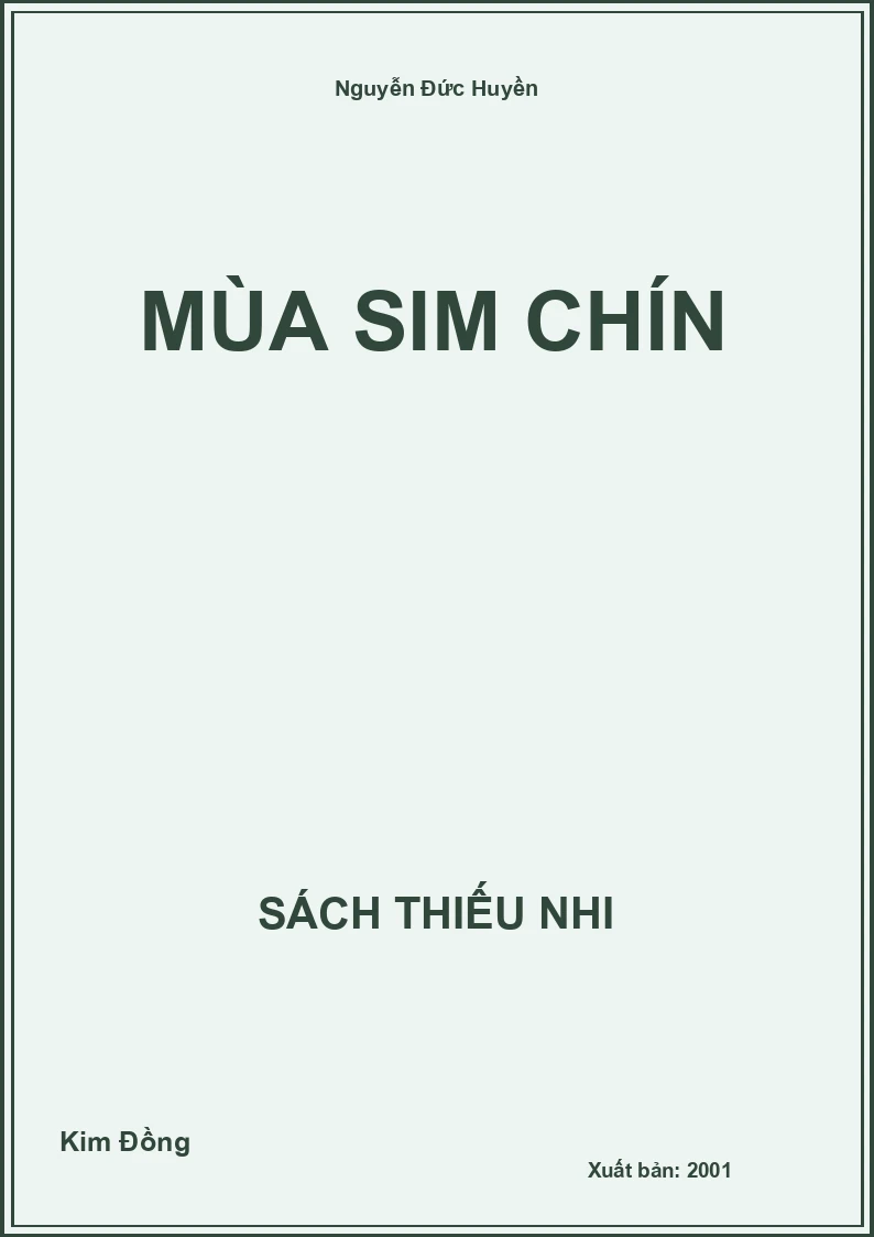 Mùa sim chín