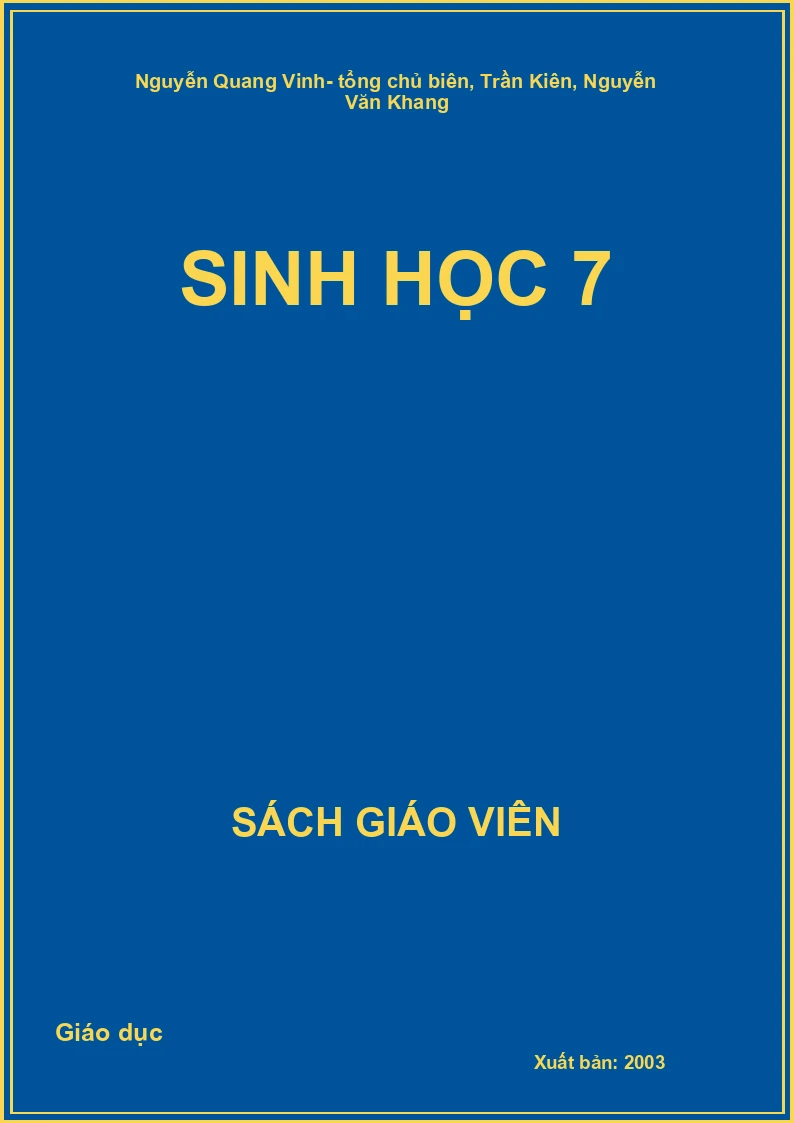 Sách giáo viên Sinh học 7