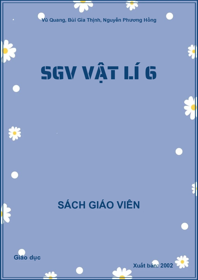 Sách giáo viên Vật lí 6