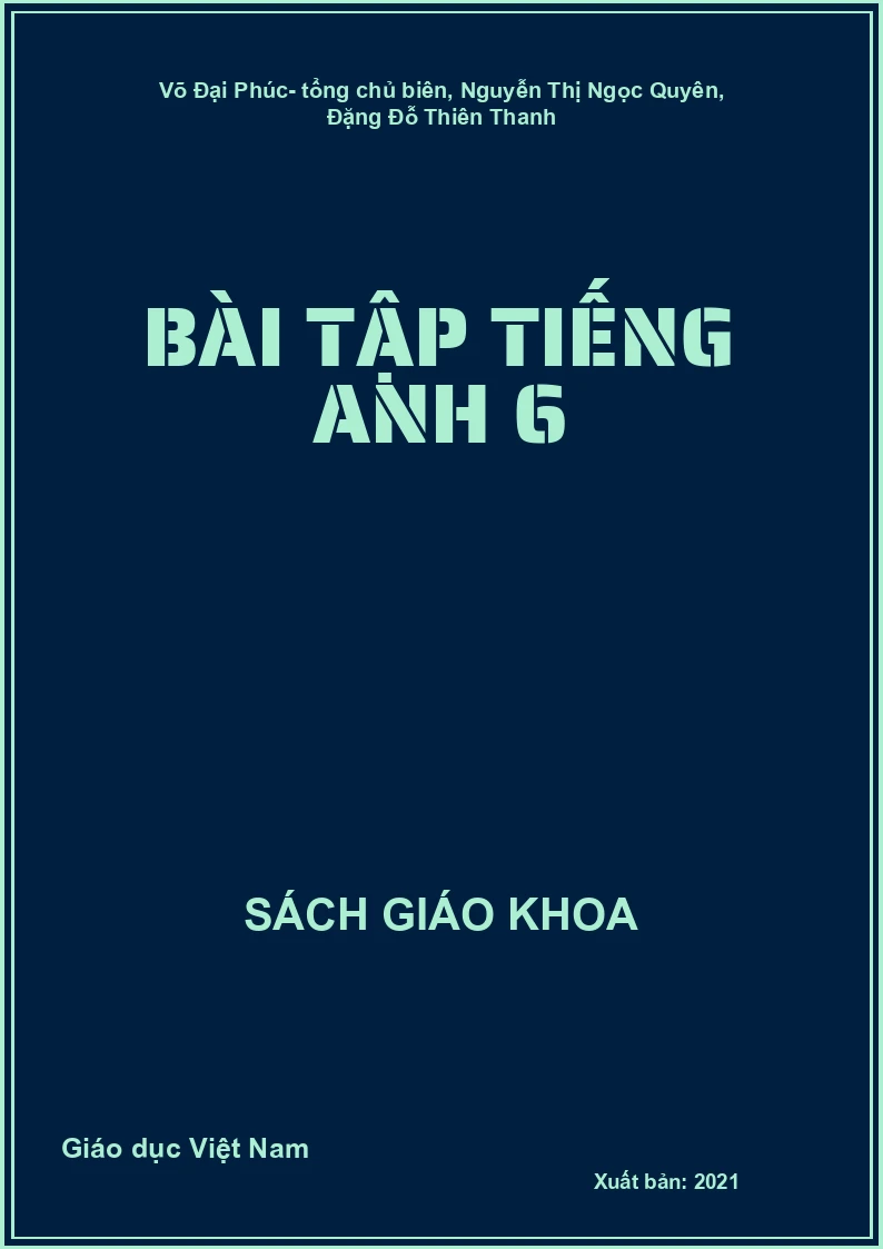 Bài tập Tiếng Anh 6