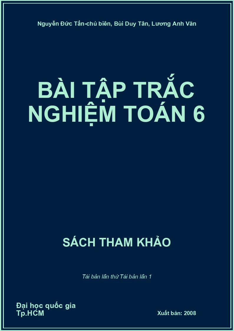 Bài tập trắc nghiệm Toán 6