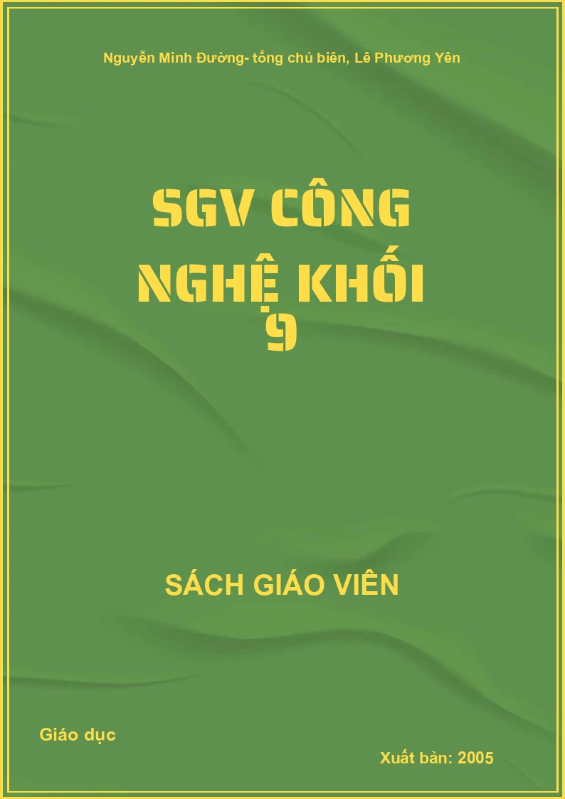 Sách giáo viên Công nghệ 9