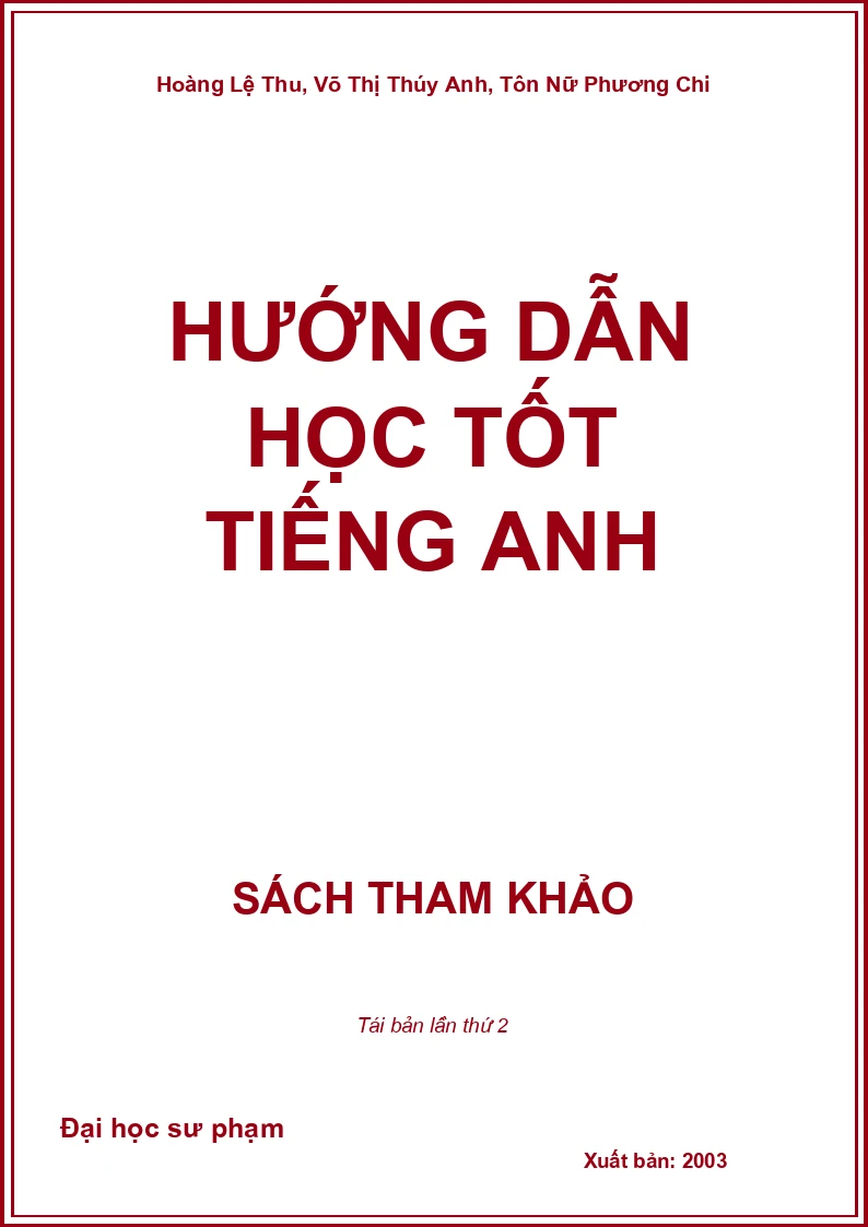 Hướng dẫn học tốt Tiếng Anh