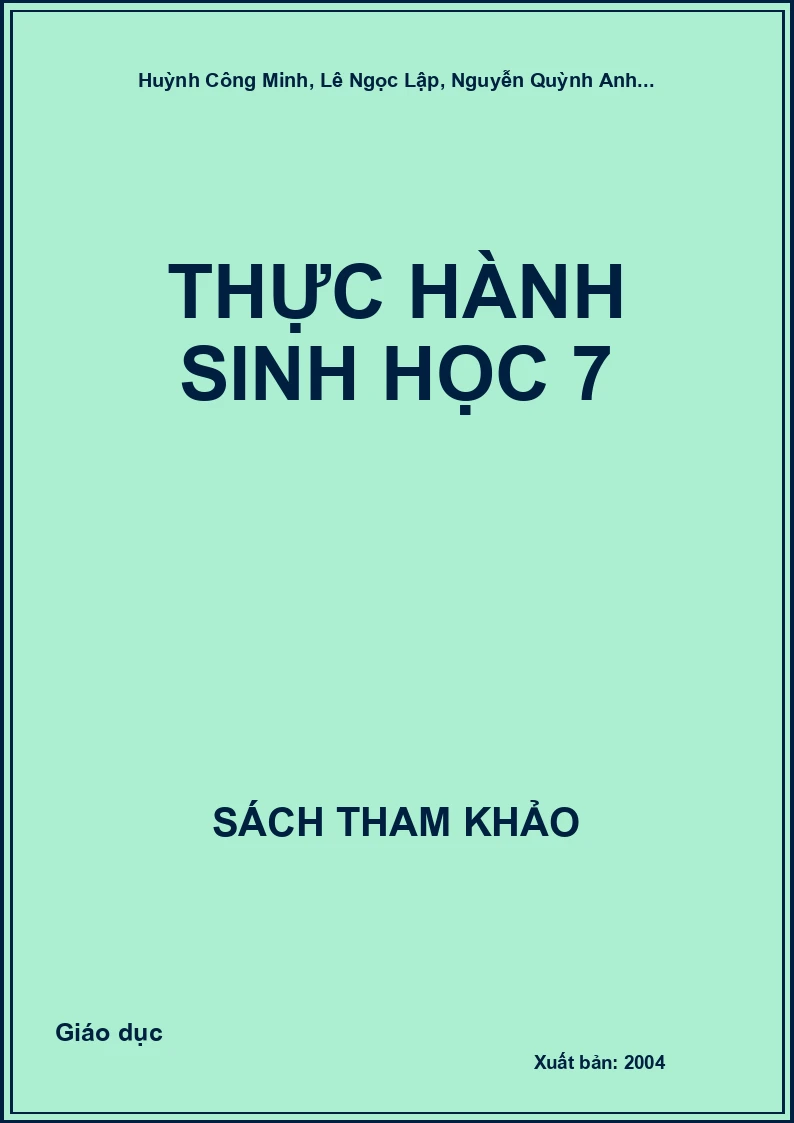 Thực hành Sinh học 7