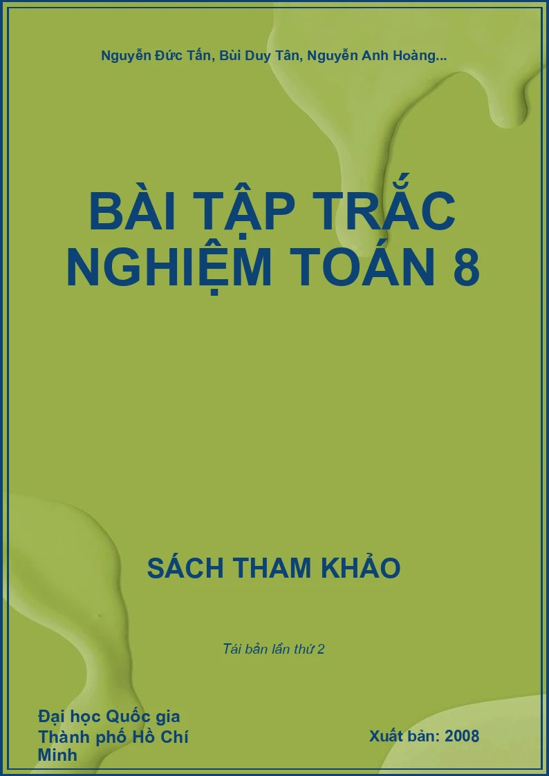 Bài tập trắc nghiệm Toán 8