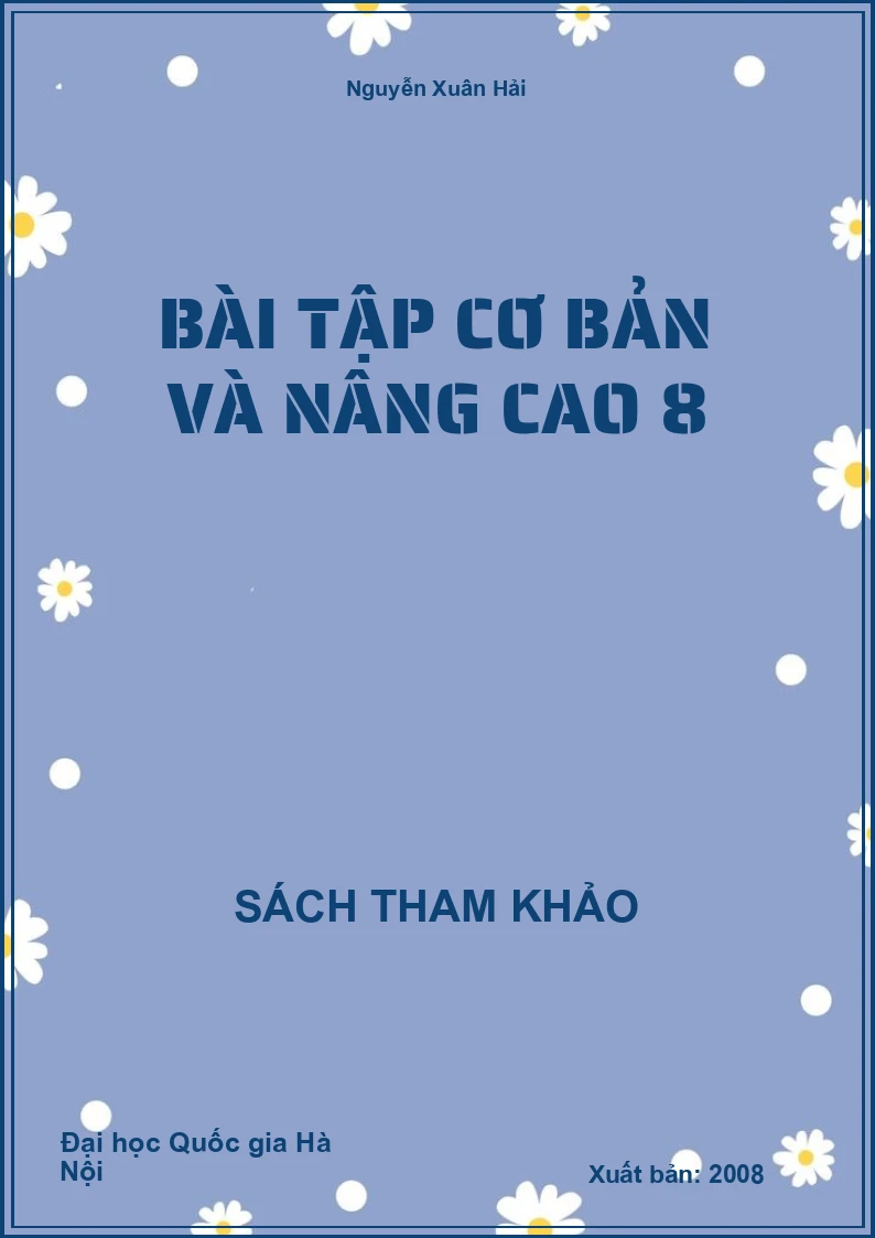 Bài tập cơ bản và nâng cao 8