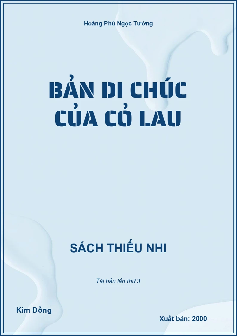 Bản Di chúc của cỏ lau