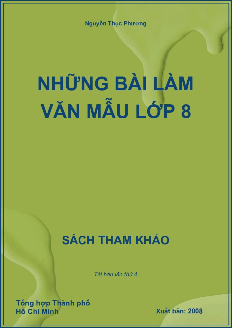Những bài làm văn mẫu lớp 8