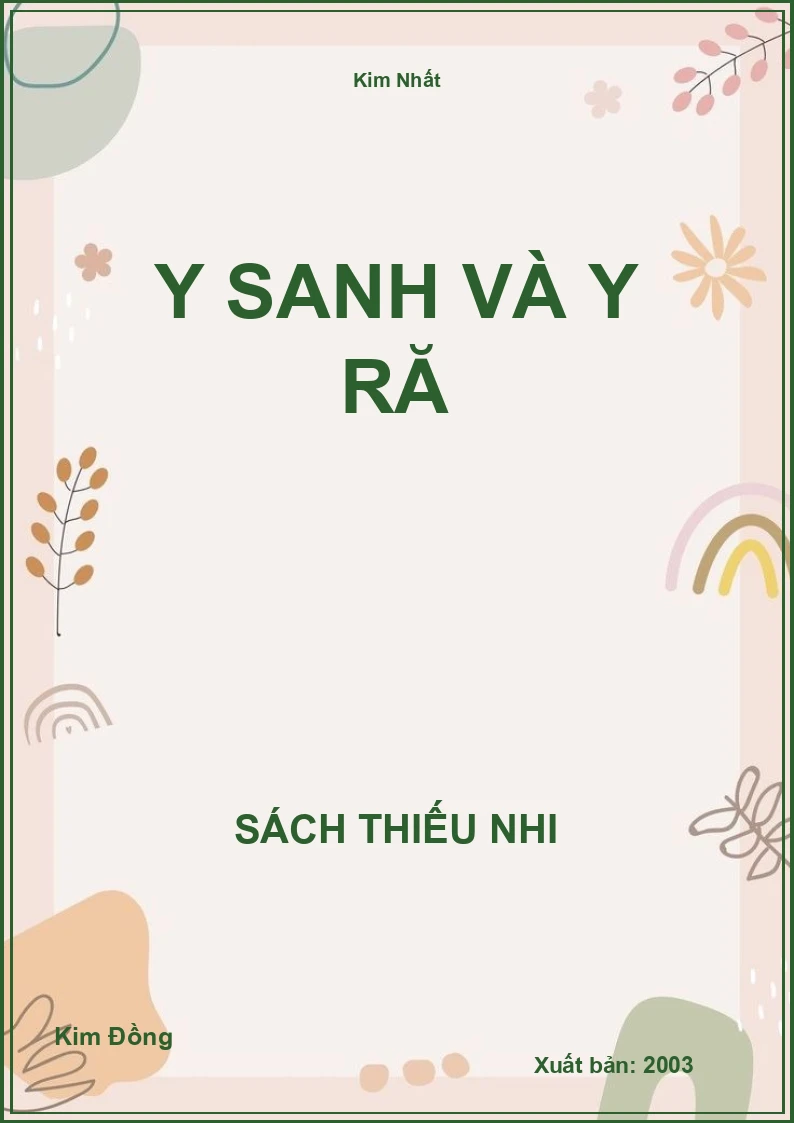 Y Sanh và Y Ră