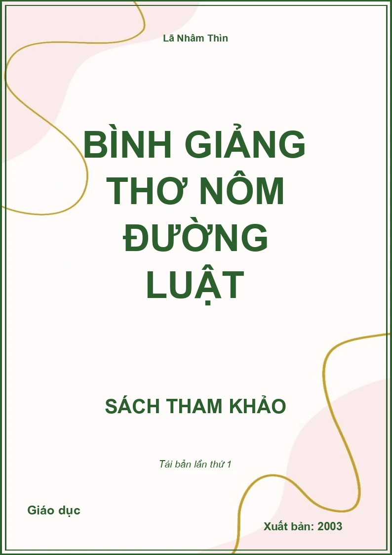 Bình giảng thơ Nôm Đường luật
