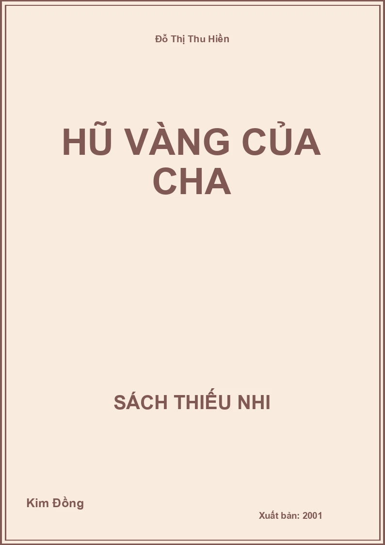 Hũ vàng của cha