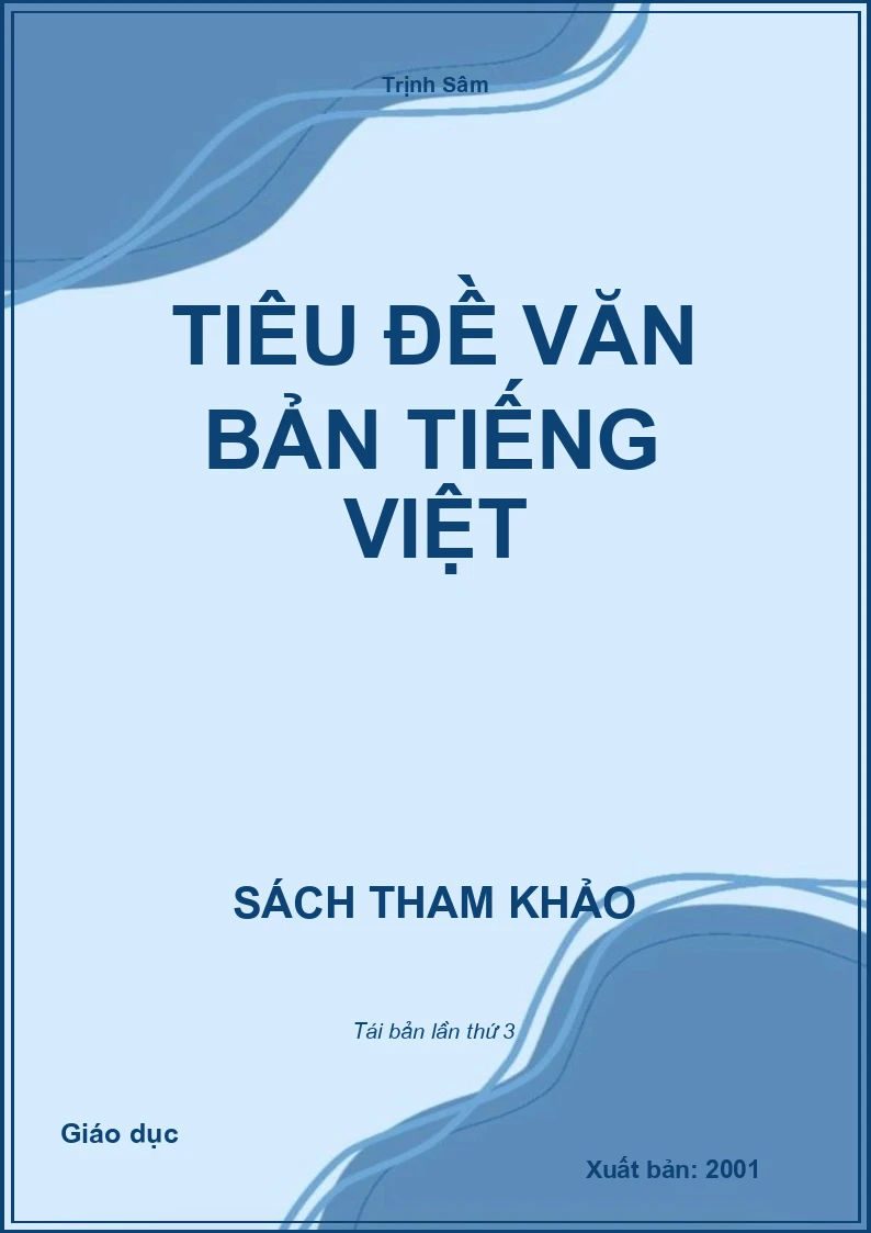 Tiêu đề văn bản Tiếng Việt