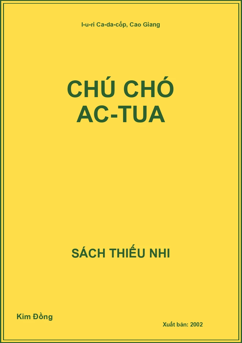 Chú chó Ac-tua