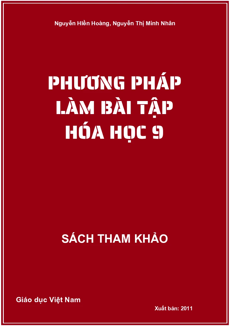 Phương pháp làm bài tập Hóa học 9