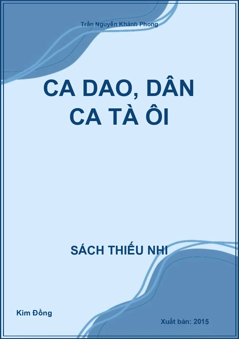 Ca dao, dân ca Tà ôi