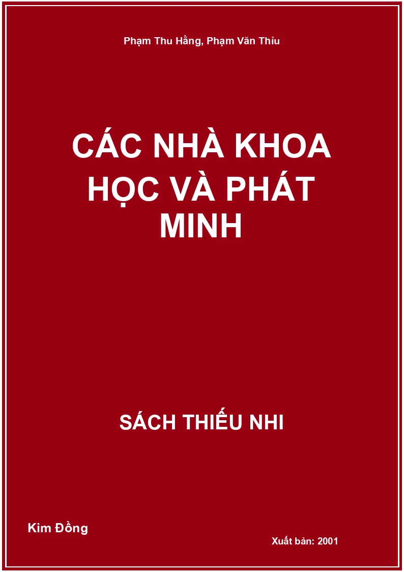 Các nhà khoa học và phát minh