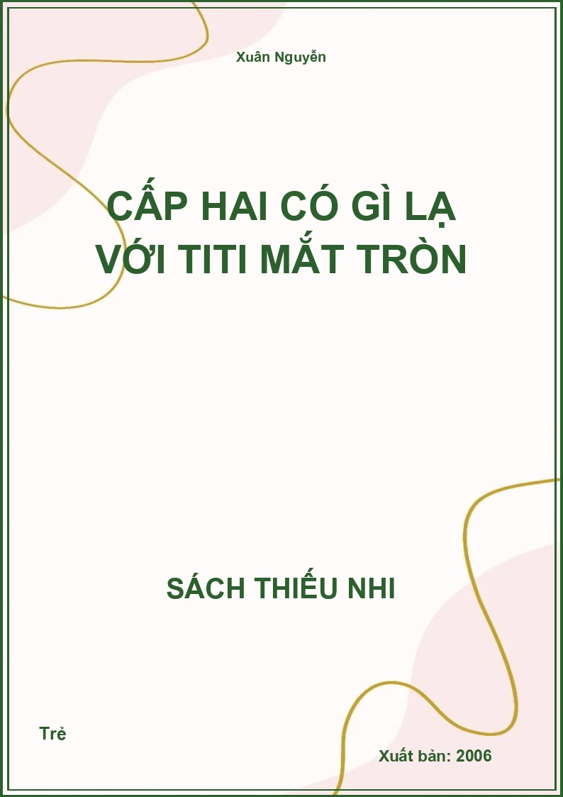 Cấp hai có gì lạ với Titi mắt tròn