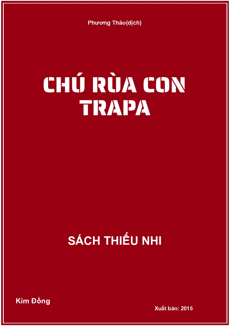 Chú rùa con Trapa