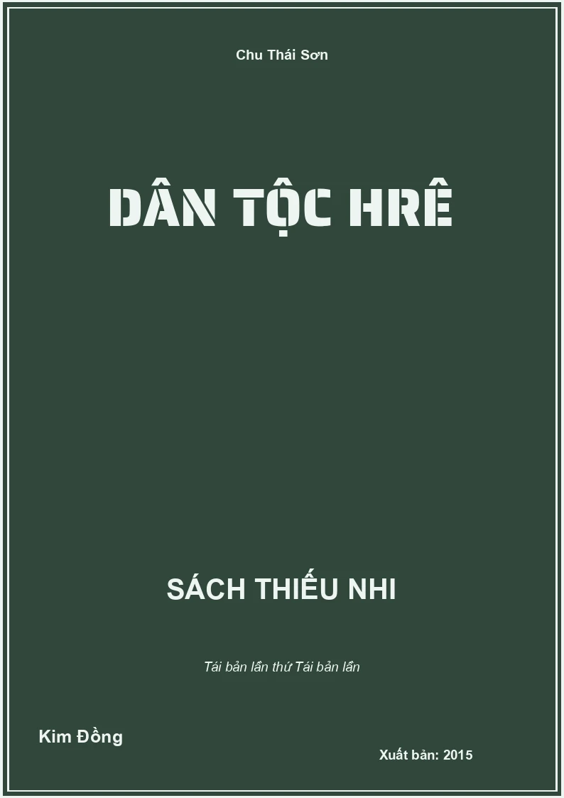 Dân tộc Hrê
