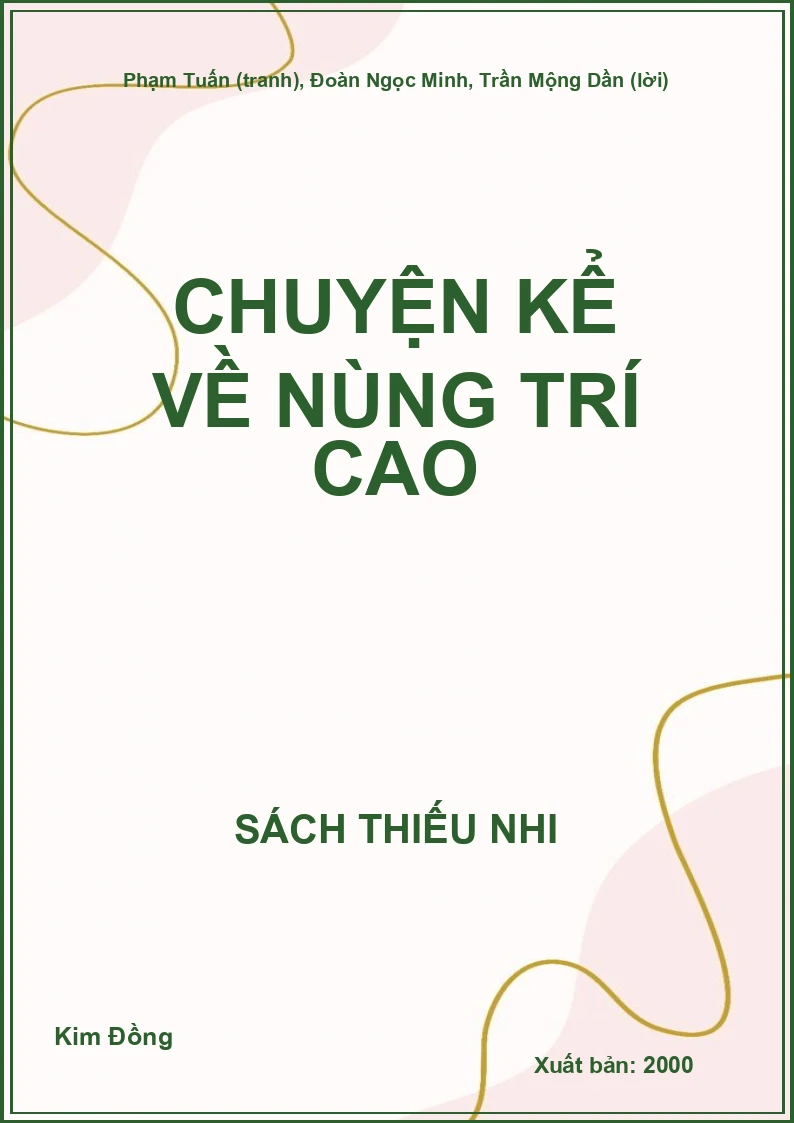 Chuyện kể về Nùng Trí Cao
