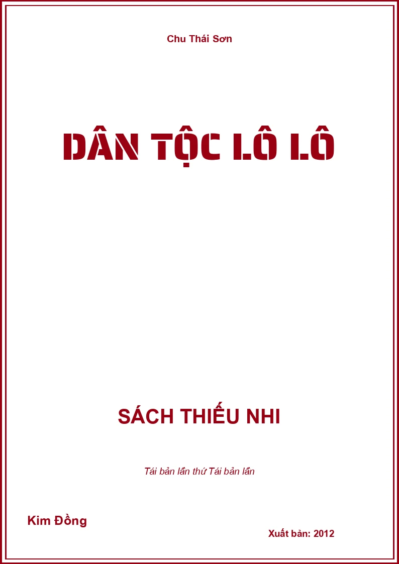 Dân tộc Lô Lô