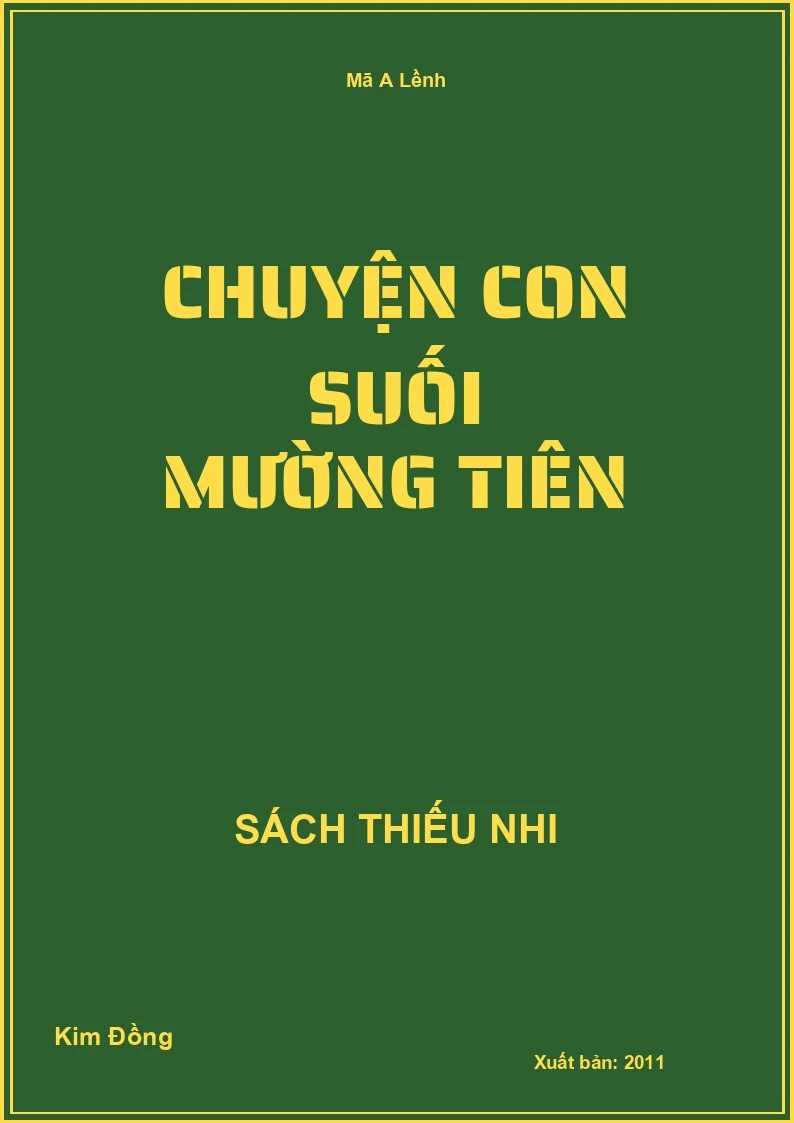 Chuyện con suối Mường Tiên