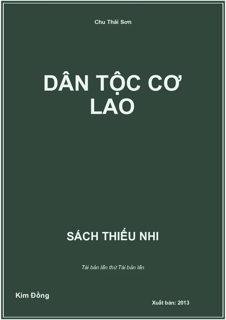 Dân tộc Cờ Lao