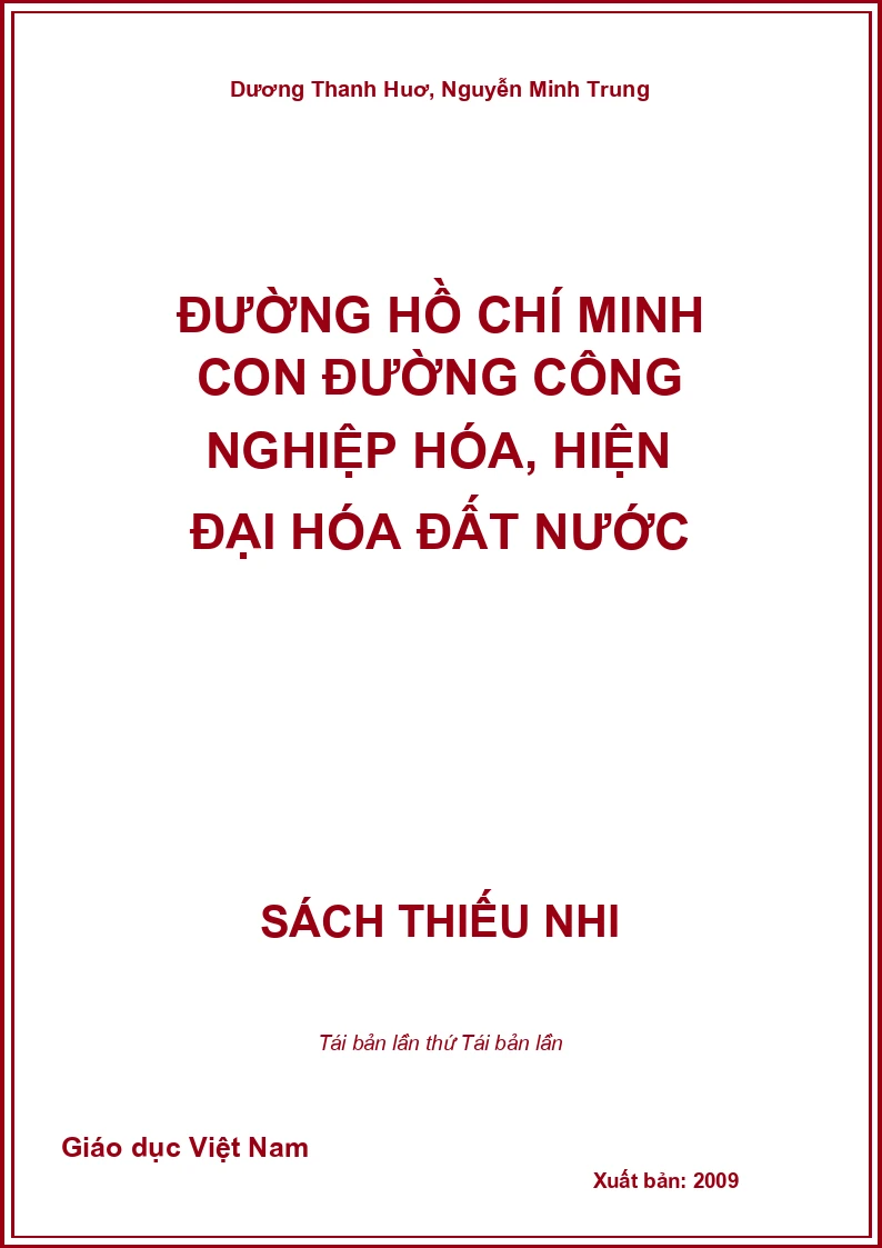 Đường Hồ Chí Minh con đường công nghiệp hóa, hiện đại hóa đất nước