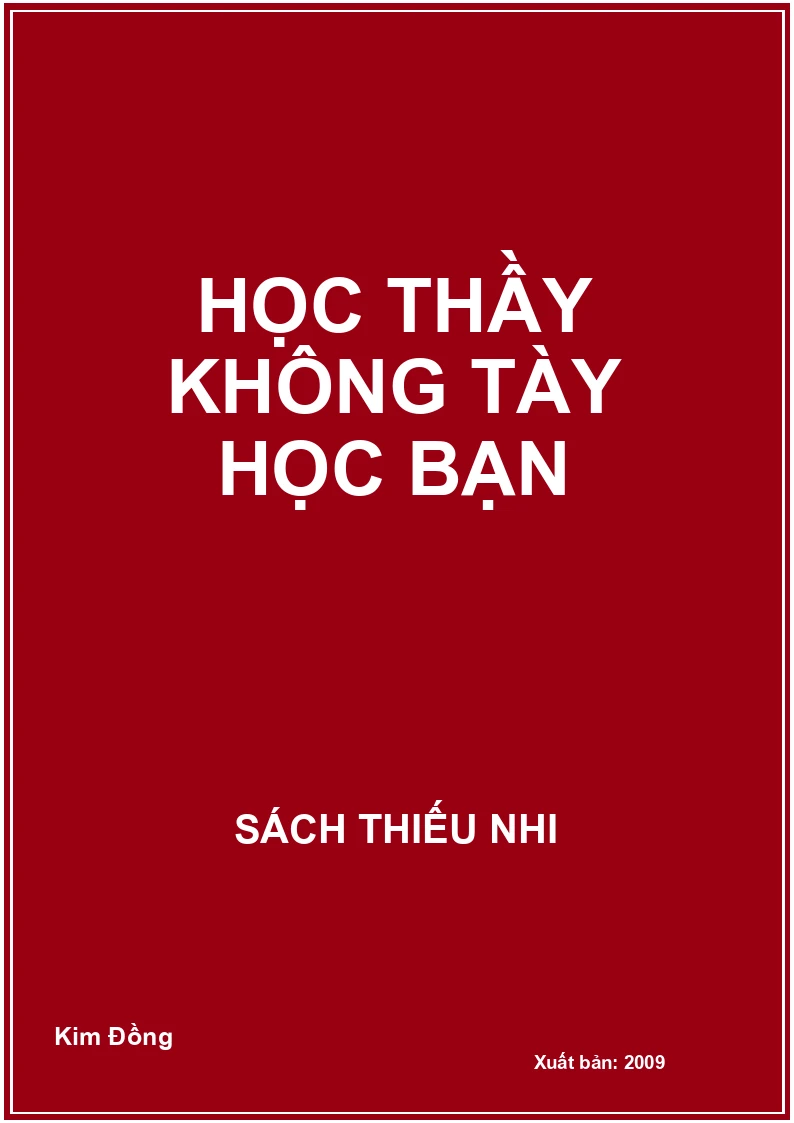 Học thầy không tày học bạn