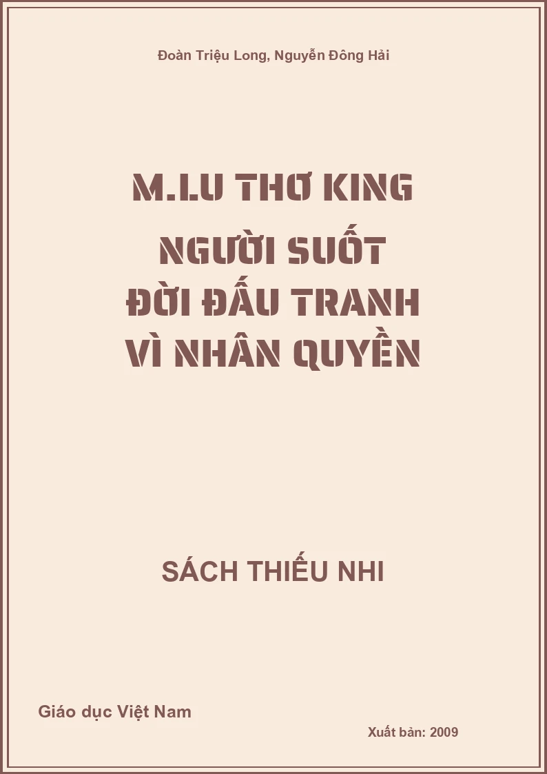 M.lu thơ king người suốt đời đấu tranh vì nhân quyền