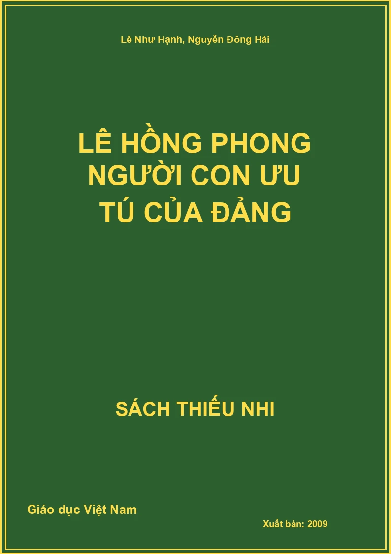 Lê Hồng Phong người con ưu tú của Đảng