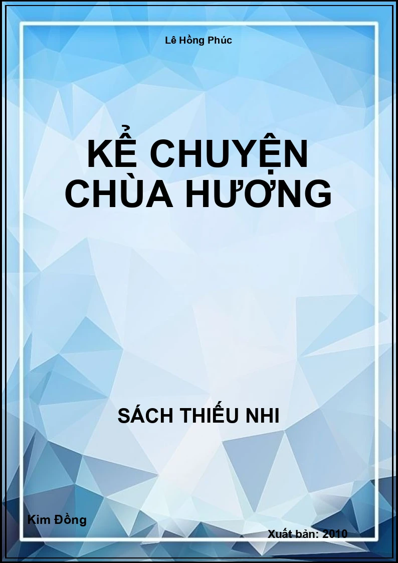 Kể chuyện chùa Hương