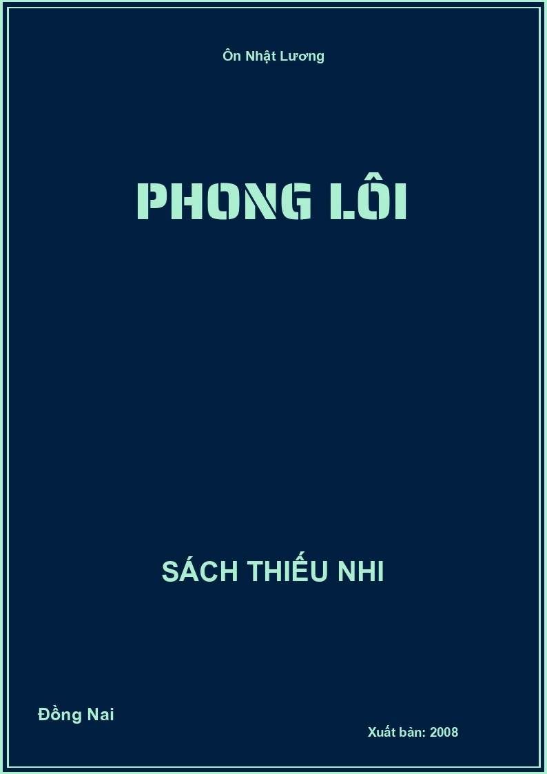 Phong lôi