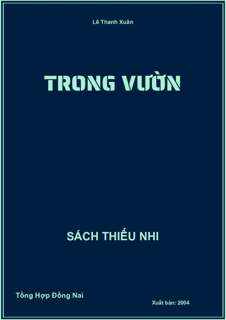 Trong vườn